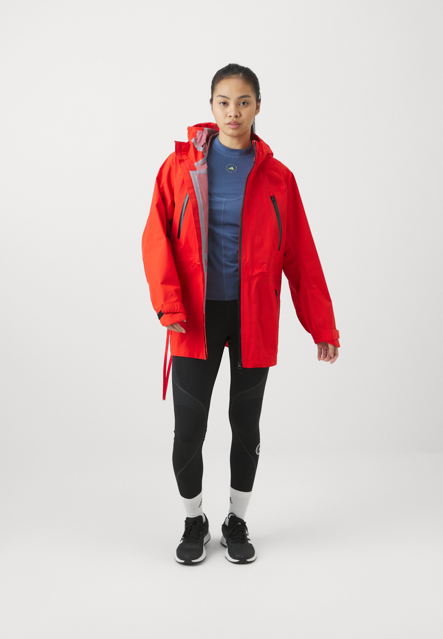 ジャケット STELLA MCCARTNEY Women Jackets 6501483CU703 6105 RED Adidas by Stella McCartney Women Hooded Jacket. Color