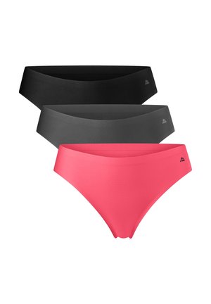 3 PACK - Thong - multicolour (black, grey, pink)