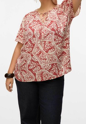 Bluse - cognac