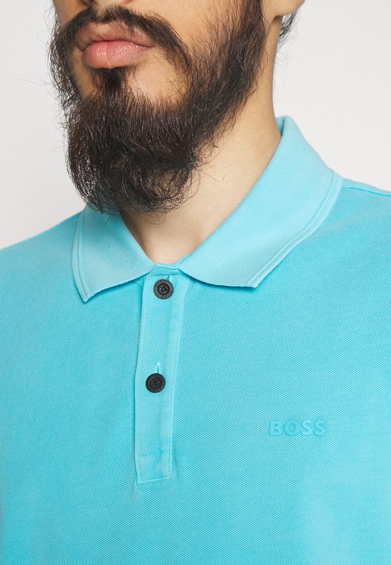 Herren T-Shirts basic | BOSS PRIME Poloshirt open blue/blau - VU74897 Herren T-Shirts basic | BOSS PRIME Poloshirt open blue/blau - VU74897