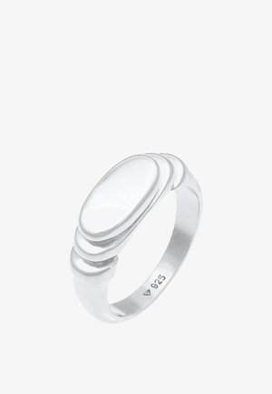 Elli, SIGNET CHUNKY - Bague - silberfarben