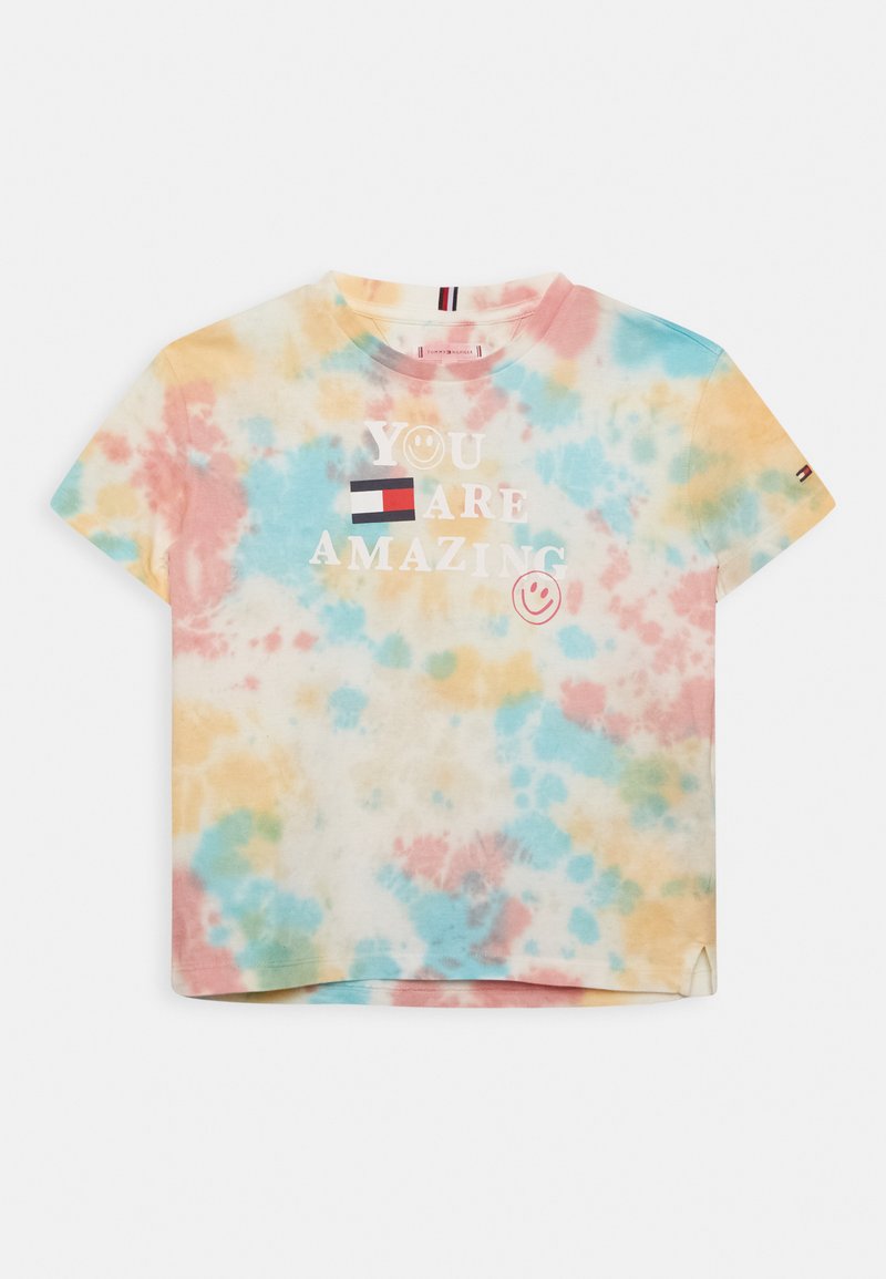 Tommy Hilfiger TIE DYE Tshirt print ecru tie dye/wit Zalando.nl