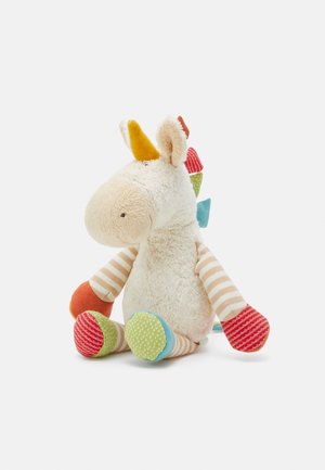 EINHORN IM PATCHWORK-STIL UNISEX - Cuddly toy - weiß/beige/mehrfarbig