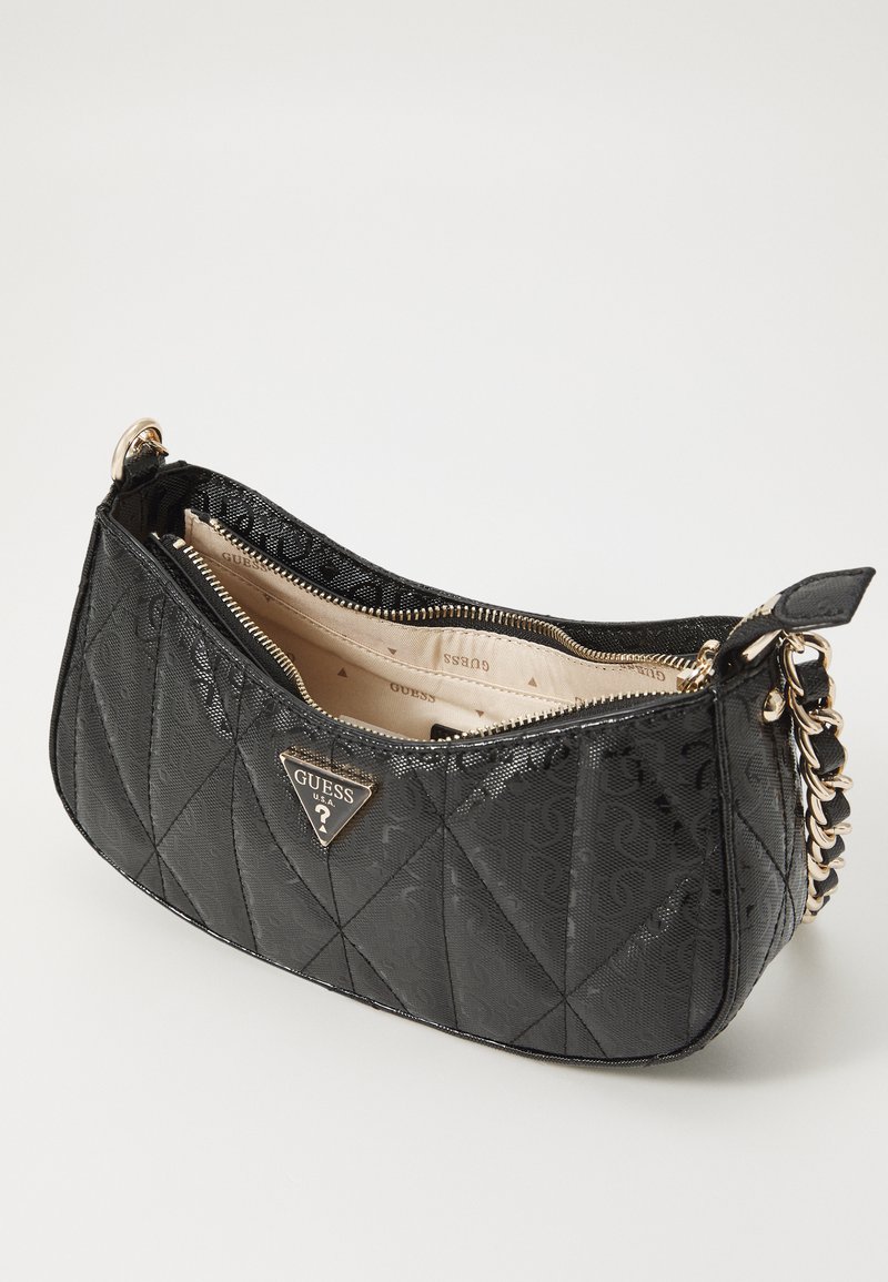 Guess NOELLE TOP ZIP SHOULDER BAG - Borsa a mano - black/nero
