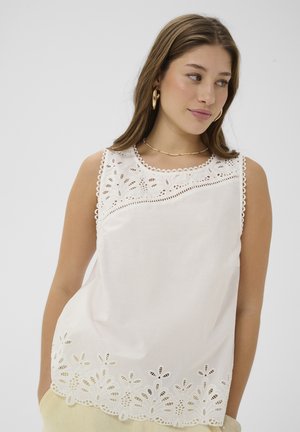 Cream, CRSELINA BRODERIE ANGLAISE - Top - snow white