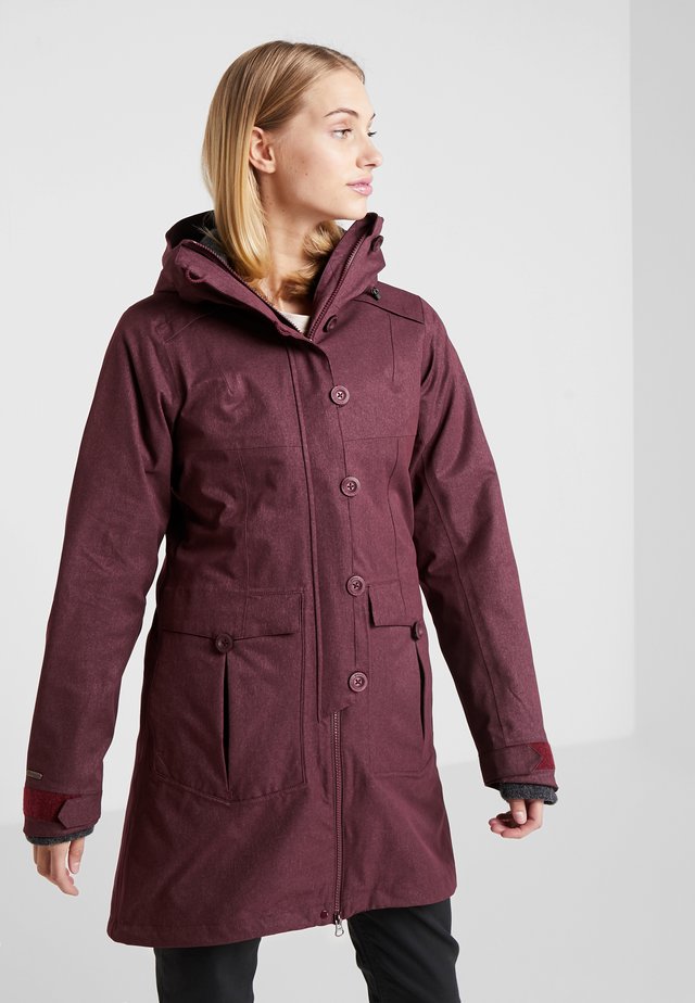 BJERKE 2-IN-1 LADY COAT - Parkaer - zinfandel red/solid charcoal