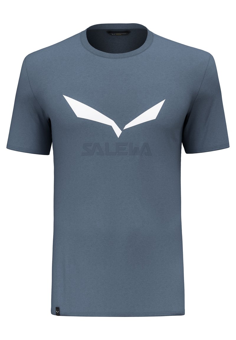 Salewa - SOLIDLOGO DRY M - Sport T-Shirt - java blue, Vergrößern