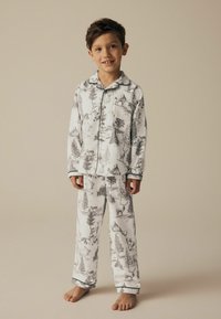 Next SINGLE BUTTON THROUGH FAMILY CHRISTMAS   - REGULAR FIT - Pyžamová sada - grey deer print