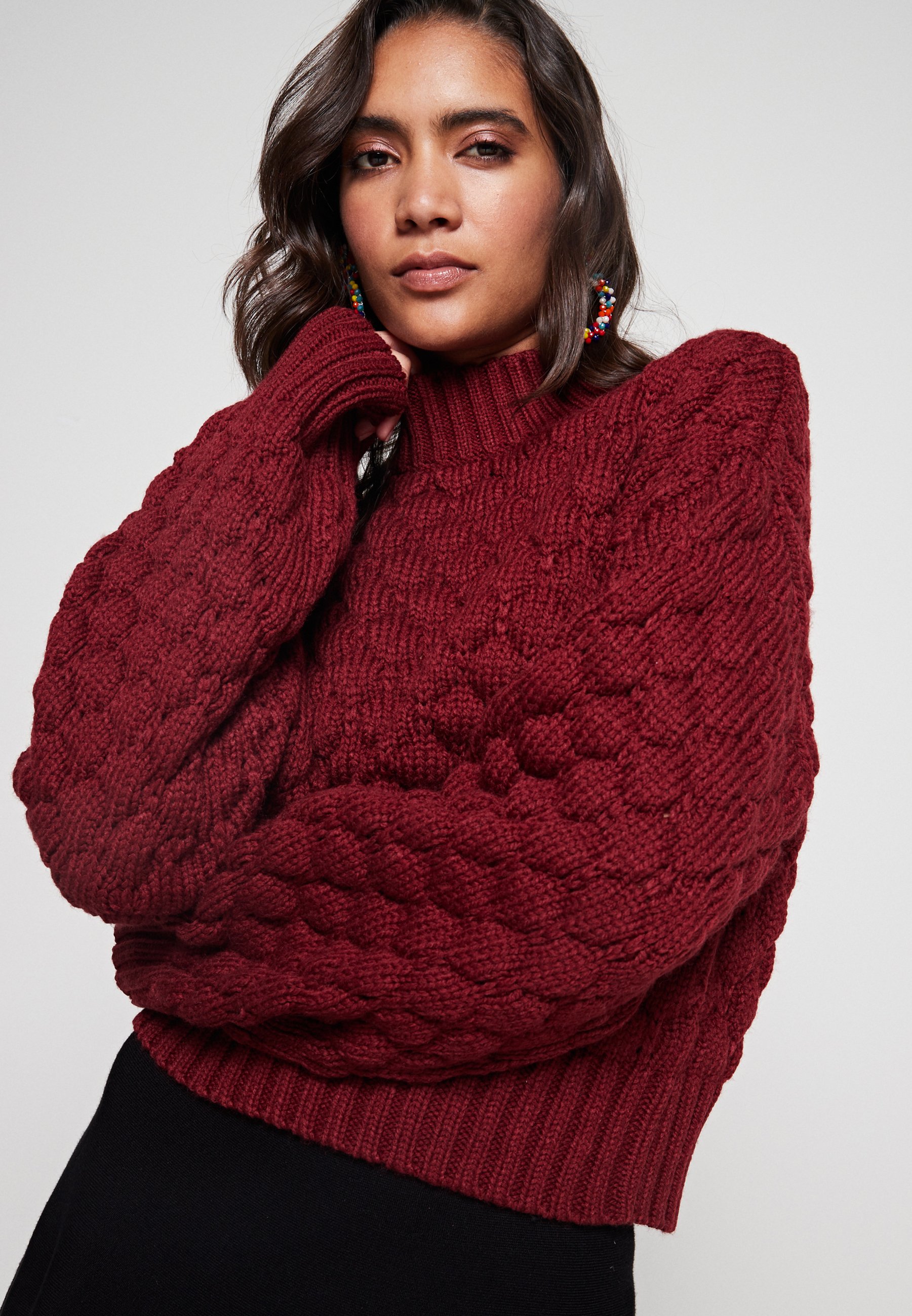 Monki Jumper - winered/bordeaux 