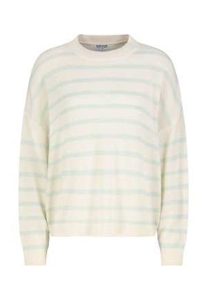 GESTREIFT - Strickpullover - light-green