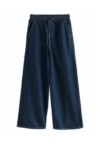 REGULAR FIT PINTUCK WIDE - Platėjantys džinsai - denim dark blue
