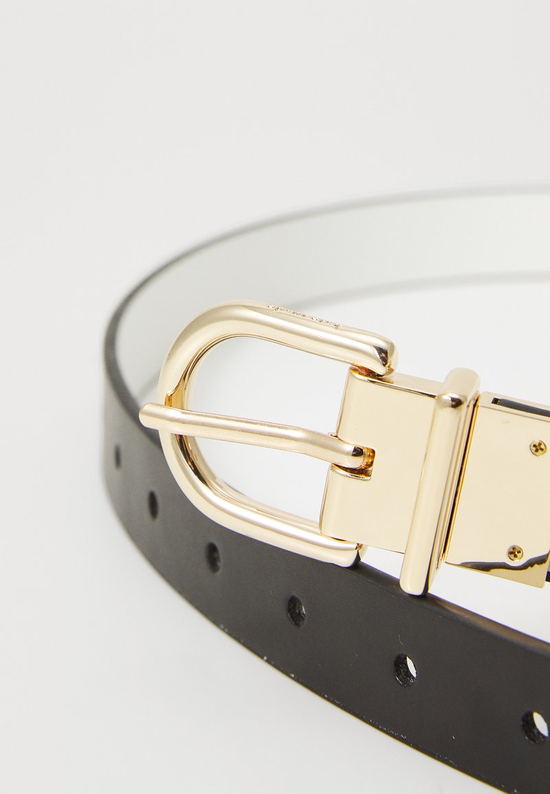 kate spade Black and White Reversible Belt with Gold Spade Buckle Kate Spade New York reversible belt | Nordstrom main image 3