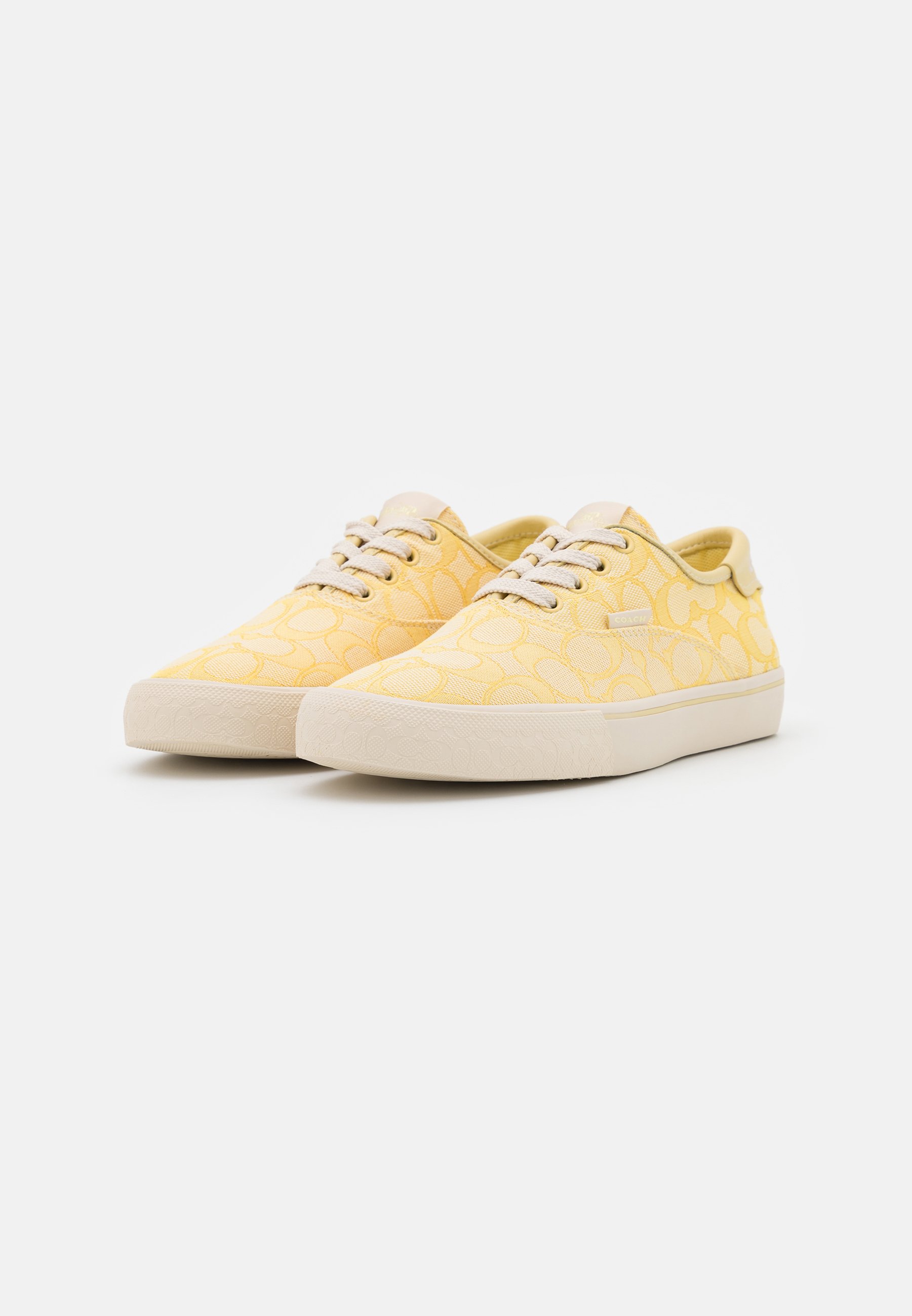 pale yellow trainers