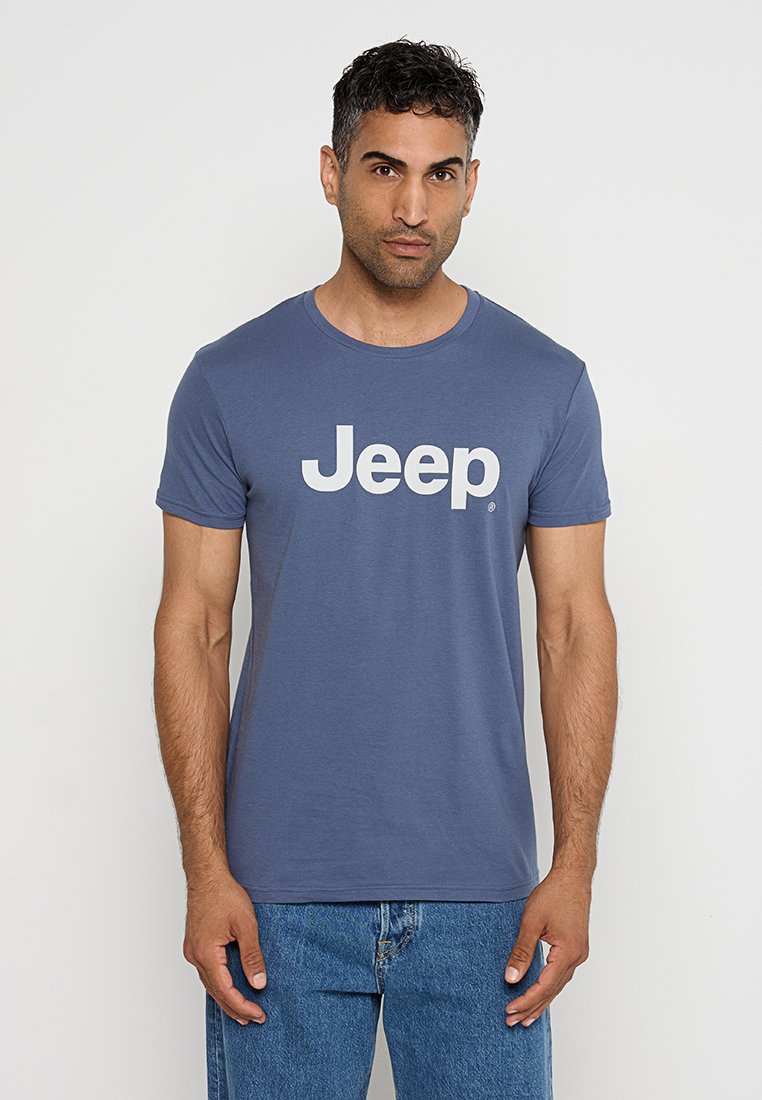 Jeep T-shirt print blauw