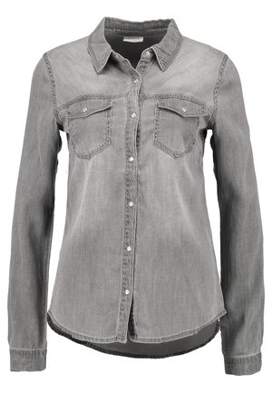 VILA VIBISTA SHIRT - Blusa - grey
