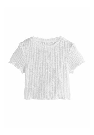 REGULAR FIT TEXTURED - Tricou cu imprimeu - white