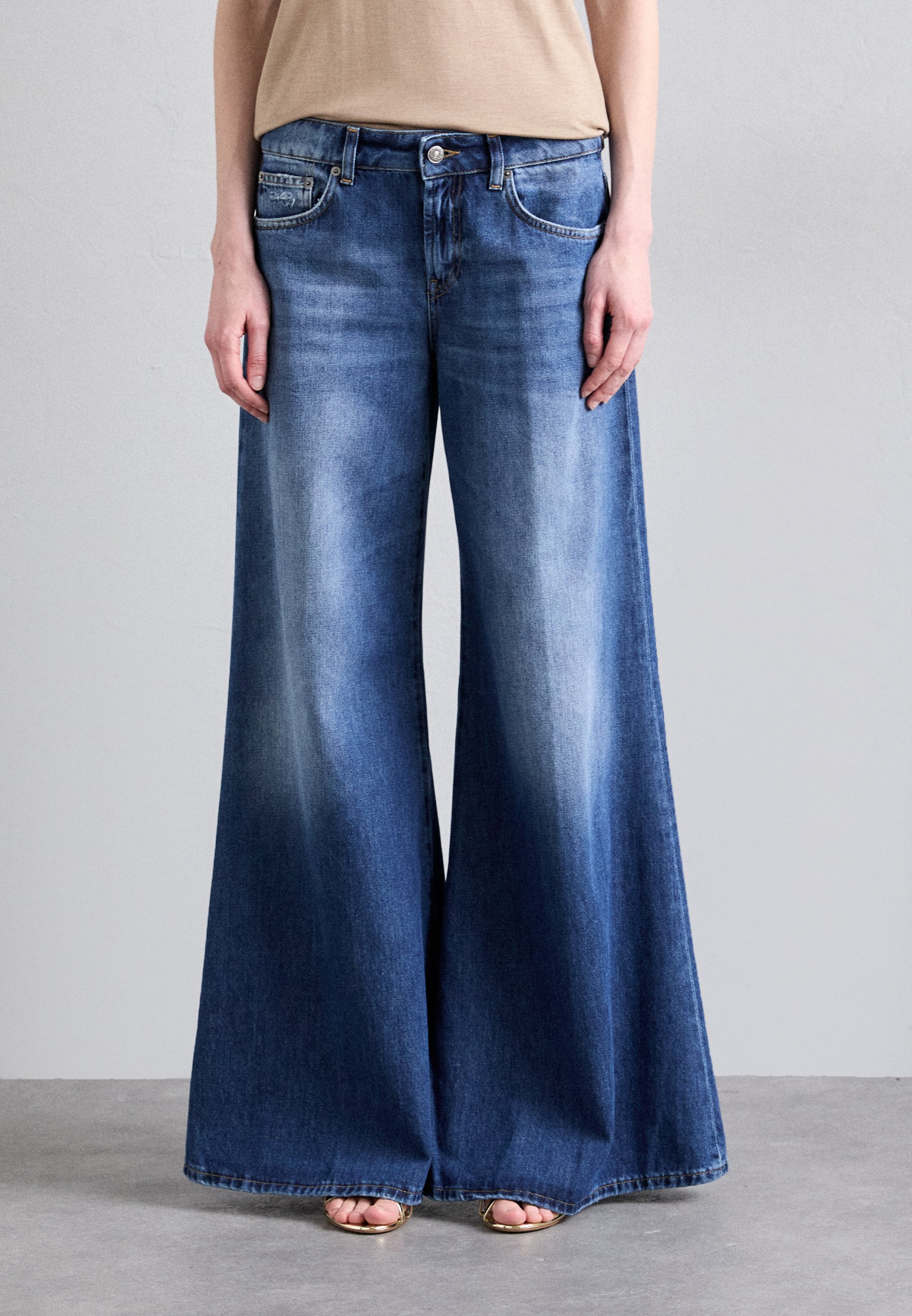 Dondup MARLEN - Wide Leg - blue/blu denim - Zalando.it