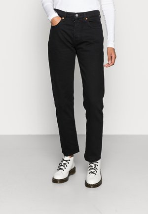 501® CROP - Straight leg jeans - black heart