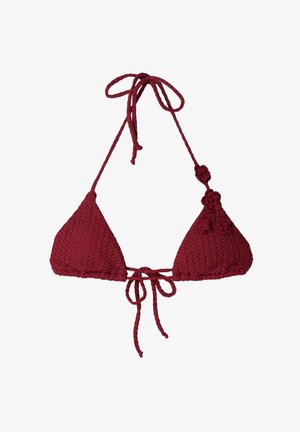 Bershka Horní díl bikin - bordeaux