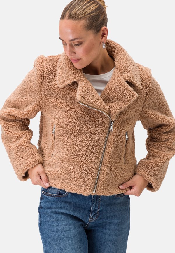 MIT REISSVERSCHLUSS - Fleecejacke - golden camel