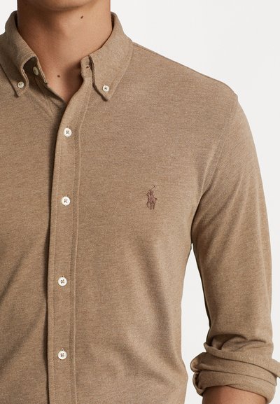Polo Ralph Lauren LONG SLEEVE - Ing - dark taupe heather