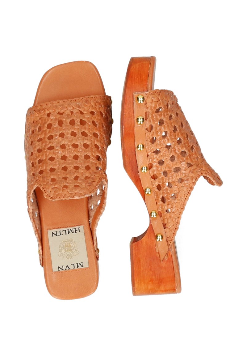 Damen Sneaker | Melvin & Hamilton MARIA GOAT RIVETS Pantolette flach orange - PQ60536 Damen Sneaker | Melvin & Hamilton MARIA GOAT RIVETS Pantolette flach orange - PQ60536