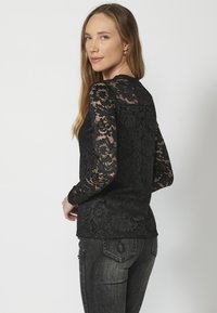 Koroshi LONG SLEEVE  - Blúz - black