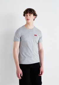 Levi's® GRAPHIC TEES 3 PACK - T-shirt basique - white/medium heather grey/dress blues