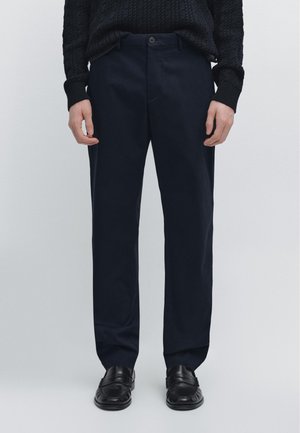 Massimo Dutti SLIM FIT - Kalhoty - blue