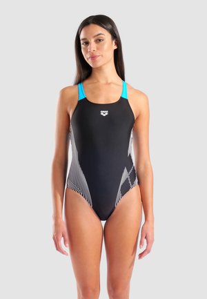 PRO BACK LB - Costume da bagno - black-turquoise