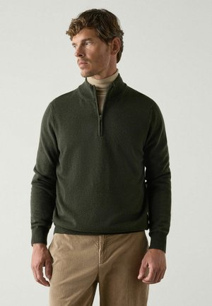 Falconeri, ULTRASOFT HALF-ZIP - Jumper - dark green