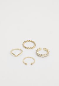 4 PACK - Ring - shiny gold-coloured