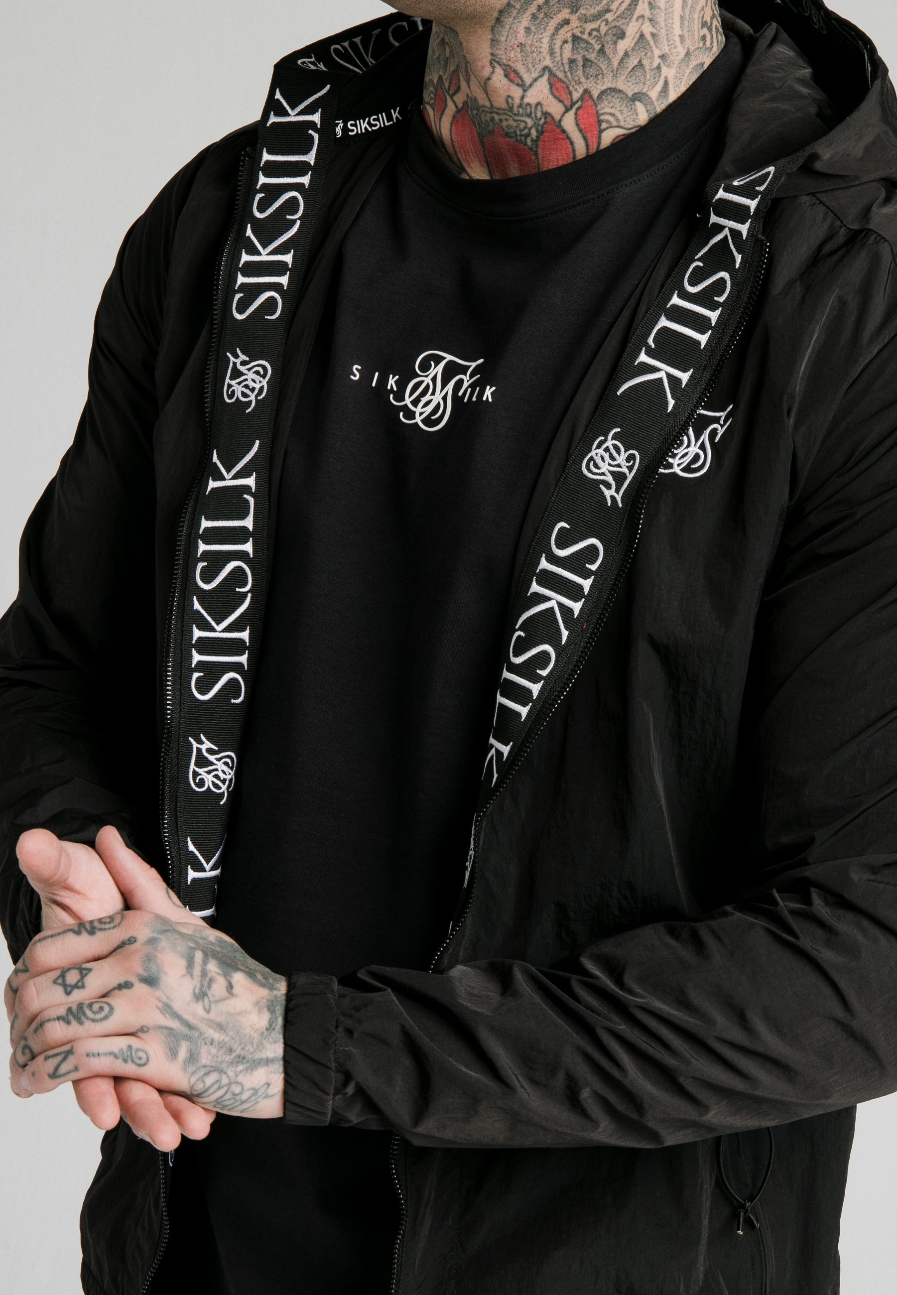 sik silk windbreaker jacket