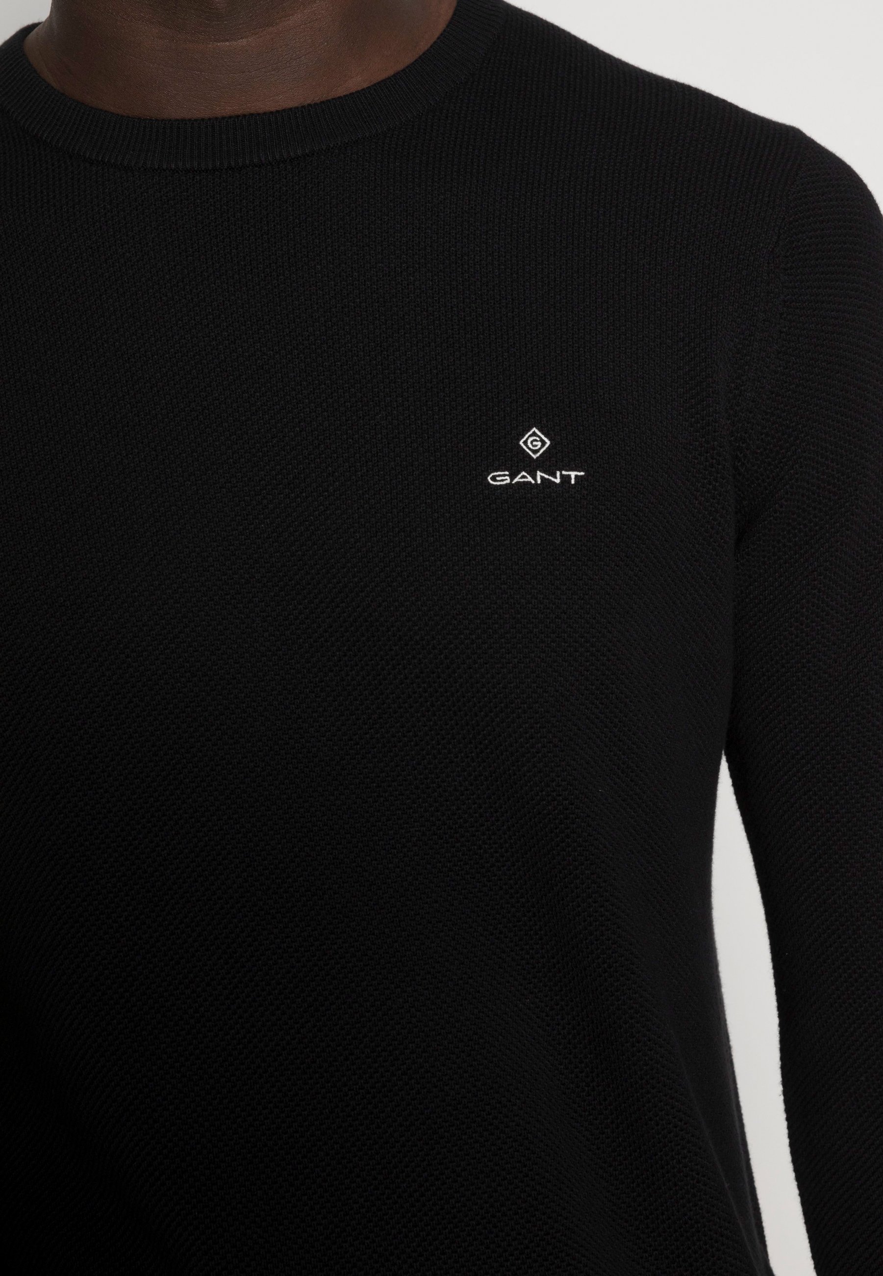 GANT CREW NECK - Jumper - black 
