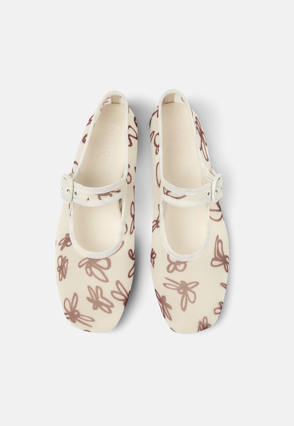 MYRA - Ankle strap ballet pumps - weiß natural4