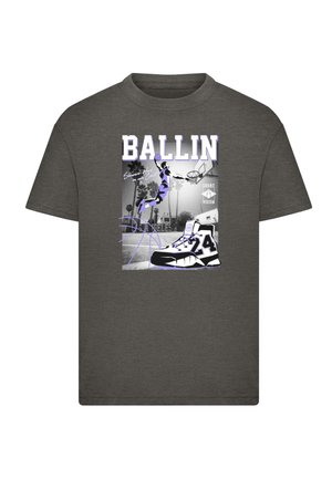 BALLIN HARD - Print T-shirt - darkshadow