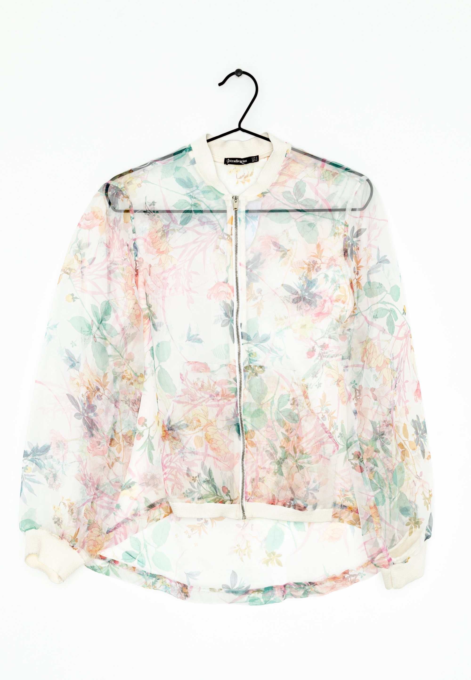 Stradivarius Chaquetas bomber white/blanco (Segunda mano