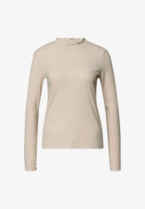 Street One Studio, LANGARM SHIRT MIT TURTLE NECK - T-shirt à manches longues - creamed sand