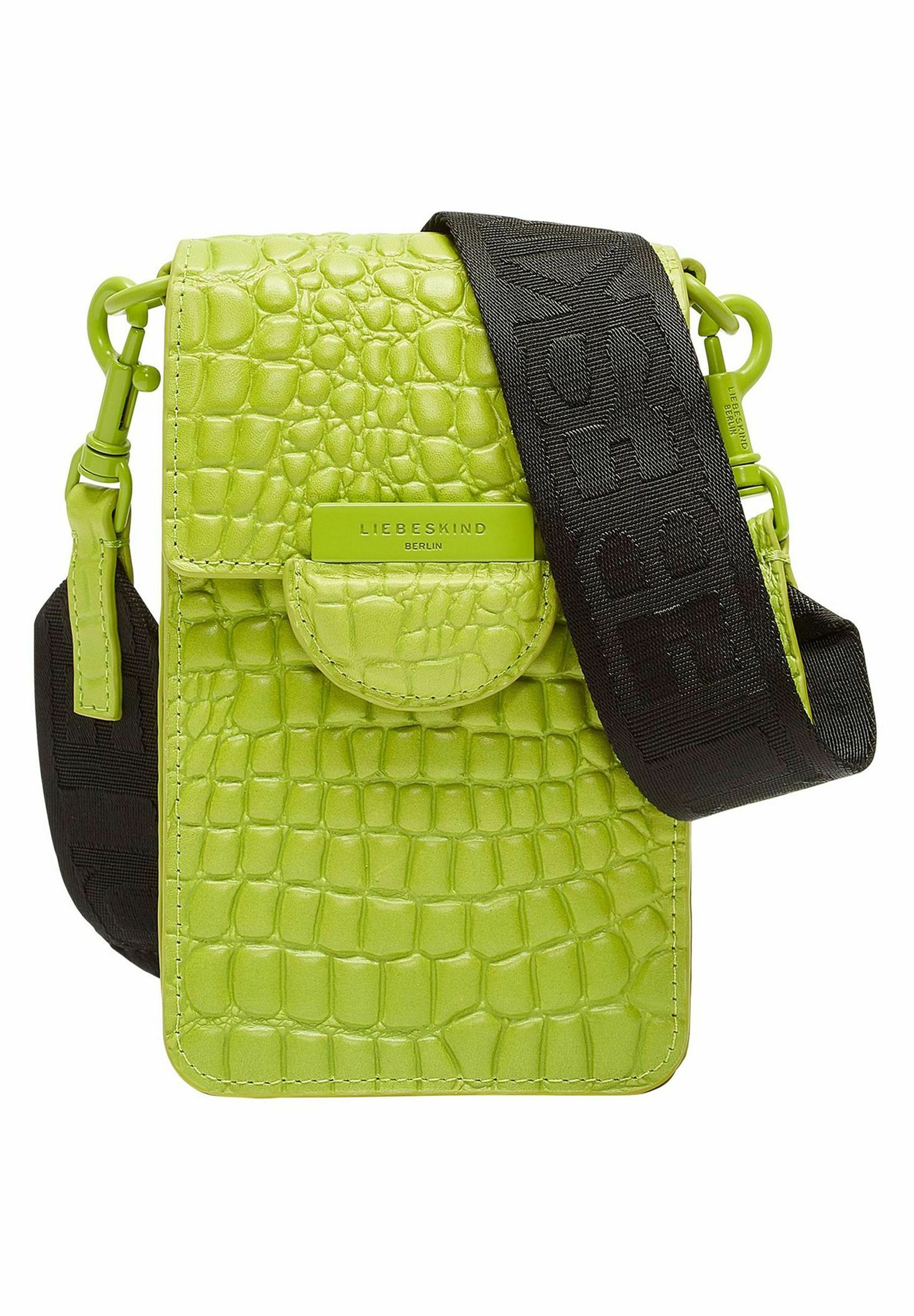 Liebeskind Berlin CROCO PAM MOBILE POUCH Handyhülle neon