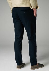 Next SLIM FIT LINEN ELASTICATED DRAWSTRING - Broek - black