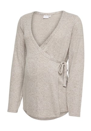 MAMALICIOUS MLALICE TESS LS JRS TOP 2F - Hosszú ujjú felső - fossil detail:melange