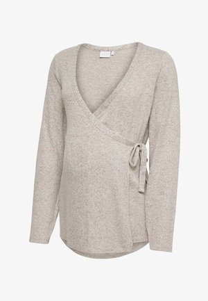 MAMALICIOUS MLALICE TESS LS JRS TOP 2F - Longsleeve - fossil detail:melange