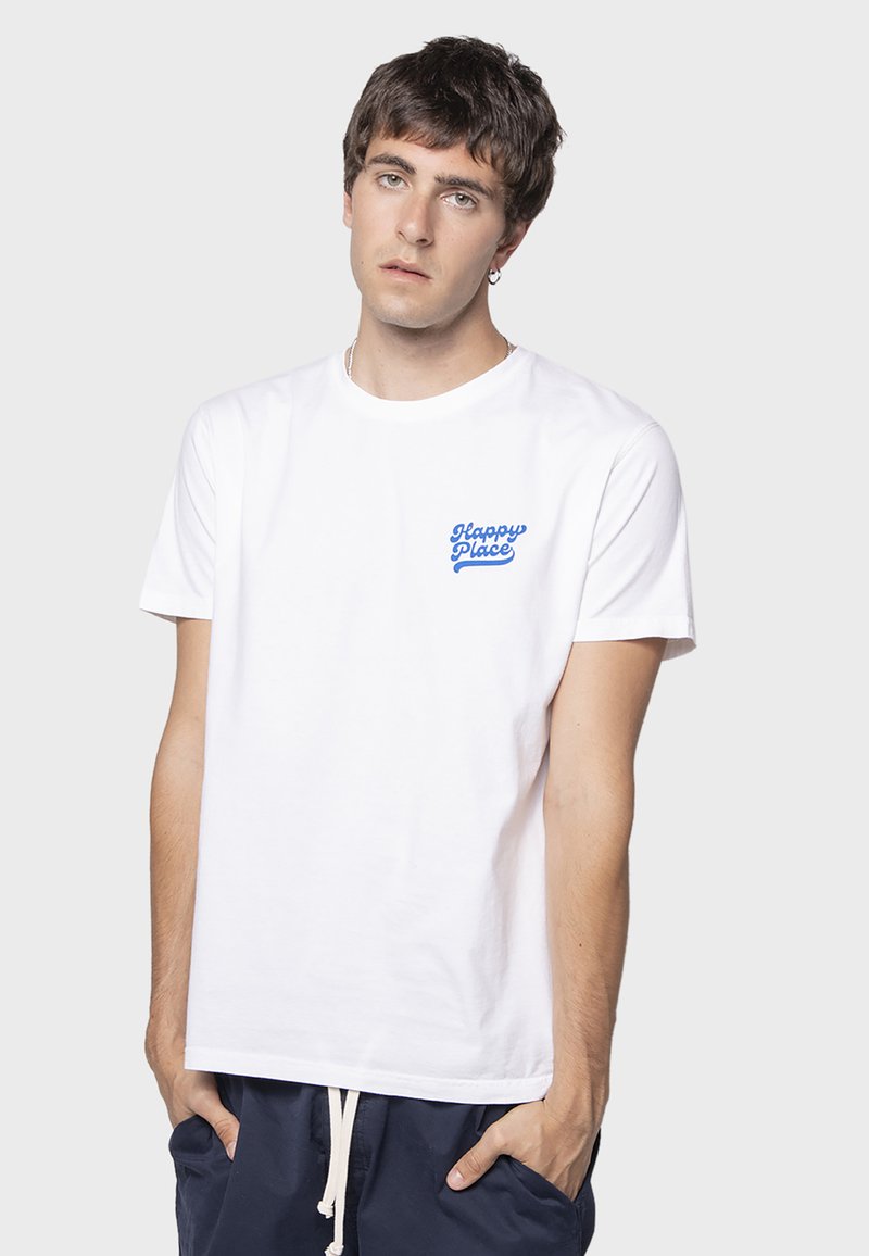 Kaotiko HAPPY PLACE UNISEX - Tričko s potlačou - ivory