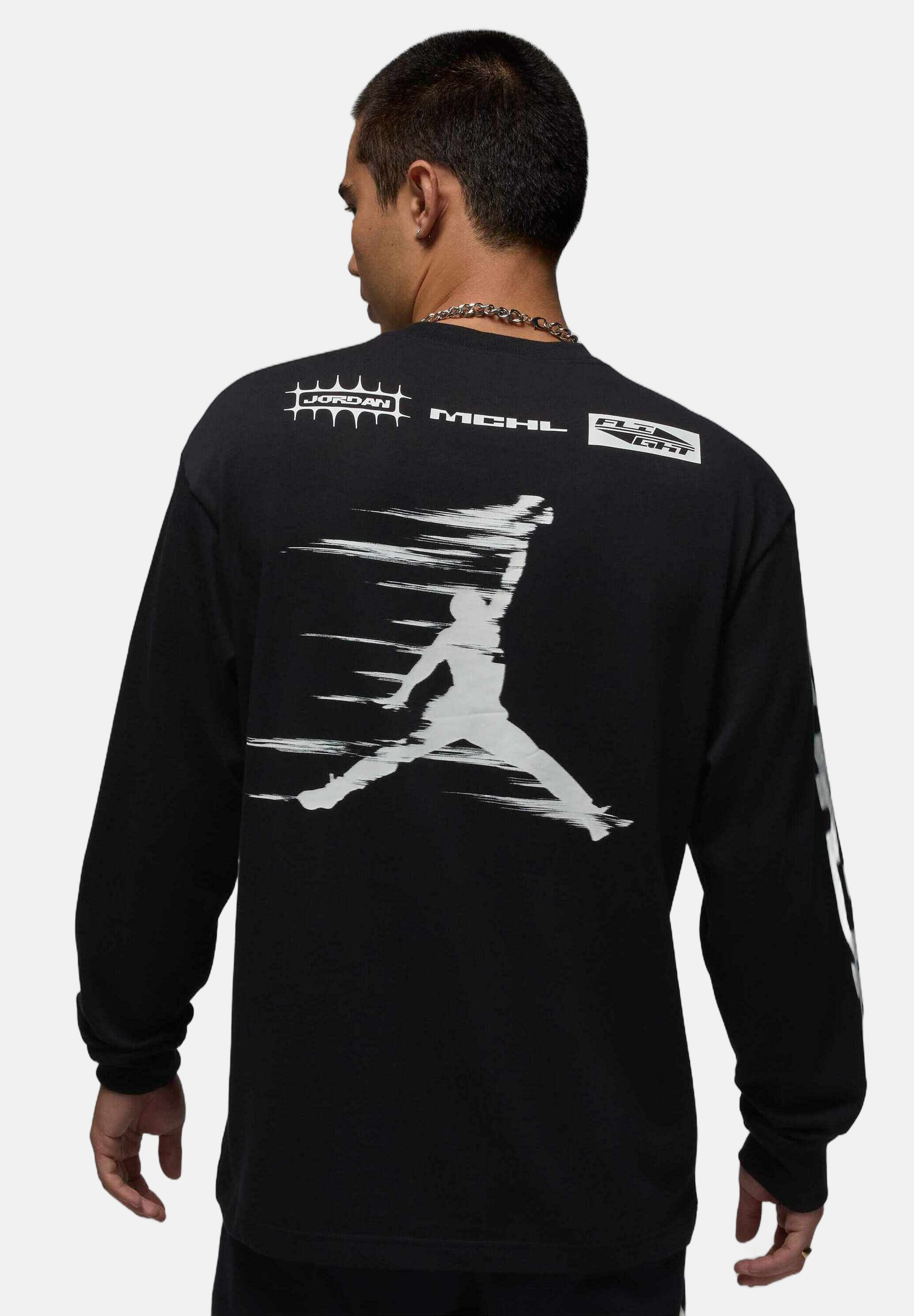 Jordan Long sleeved top - black sail/black - Zalando