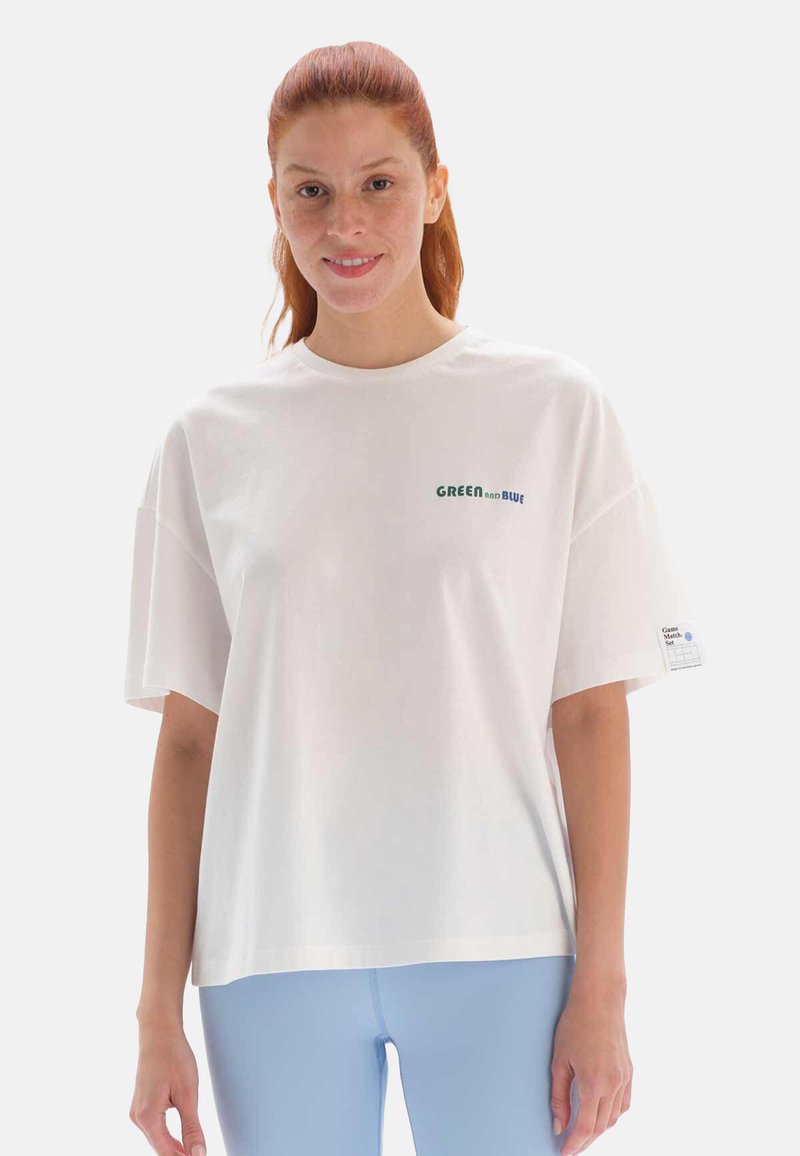 DAGI CREW NECK - T-shirt imprimé - off white/écru - ZALANDO.FR
