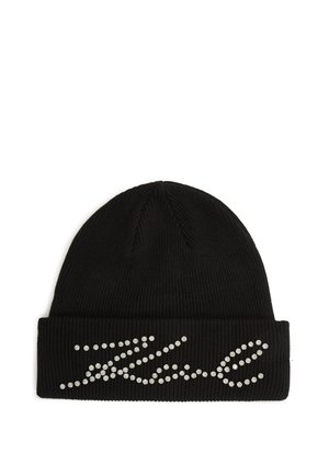 K/SIGNATURE RHINESTONES BEANIE - Muts - black