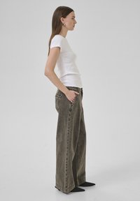 My Essential Wardrobe Flared Jeans - medium grey dirty wash
