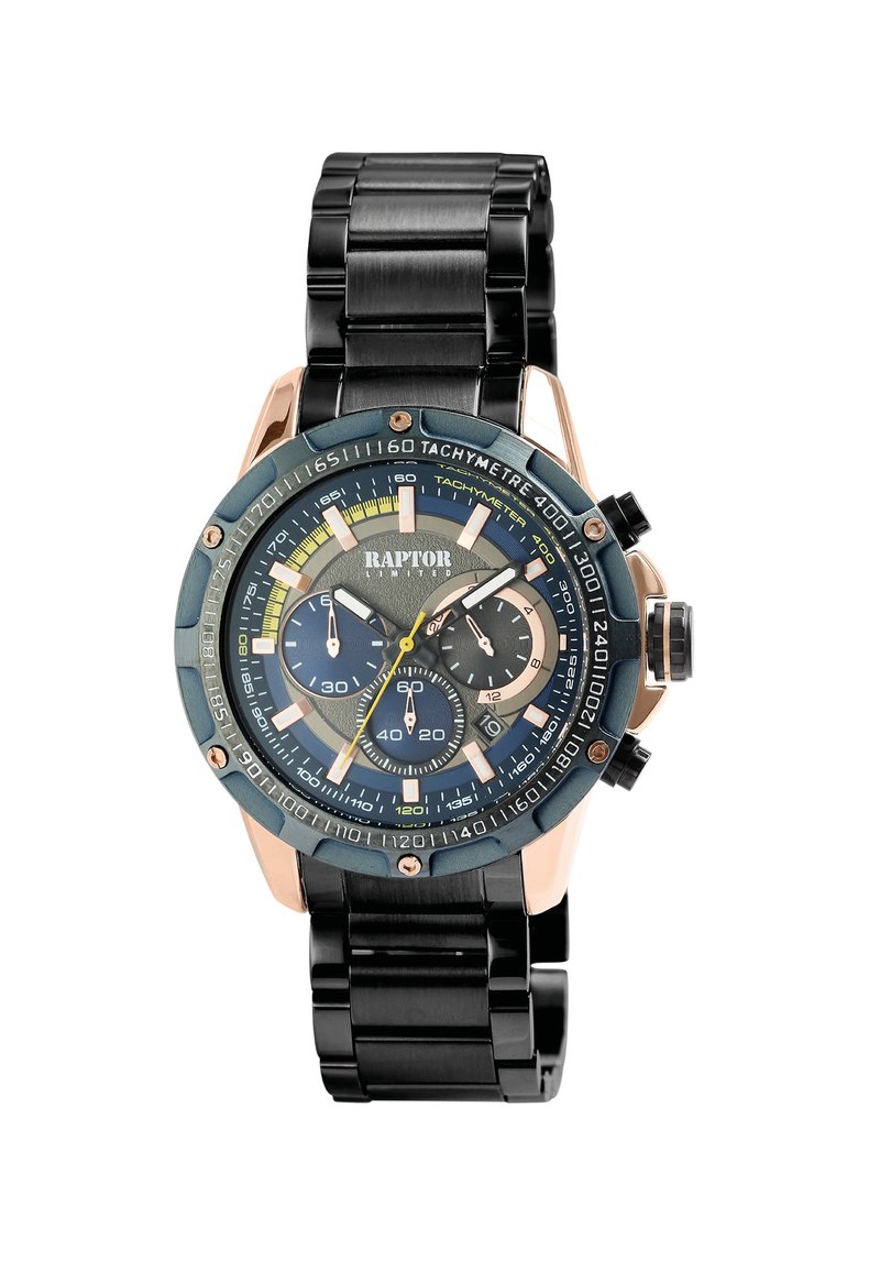 RAPTOR OMRAN - Chronograph watch - schwarz/light red - Zalando.de