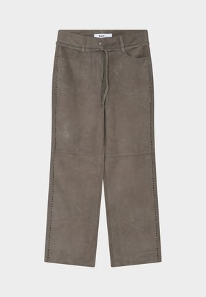 DAY Birger et Mikkelsen, TAMARA - Δερμάτινο παντελόνι - walnut