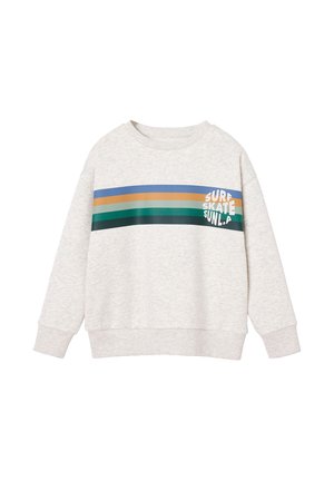 Vertbaudet, VERTBAUDET CREW NECK SWEATSHIRT FOR BOYS - Sweatshirt - marl white
